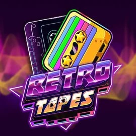 Retro Tapes slot logo by Push Gaming at Cazimbo Casino
