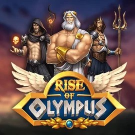 Rise of Olympus slot logo by Play’n GO at Cazimbo Casino